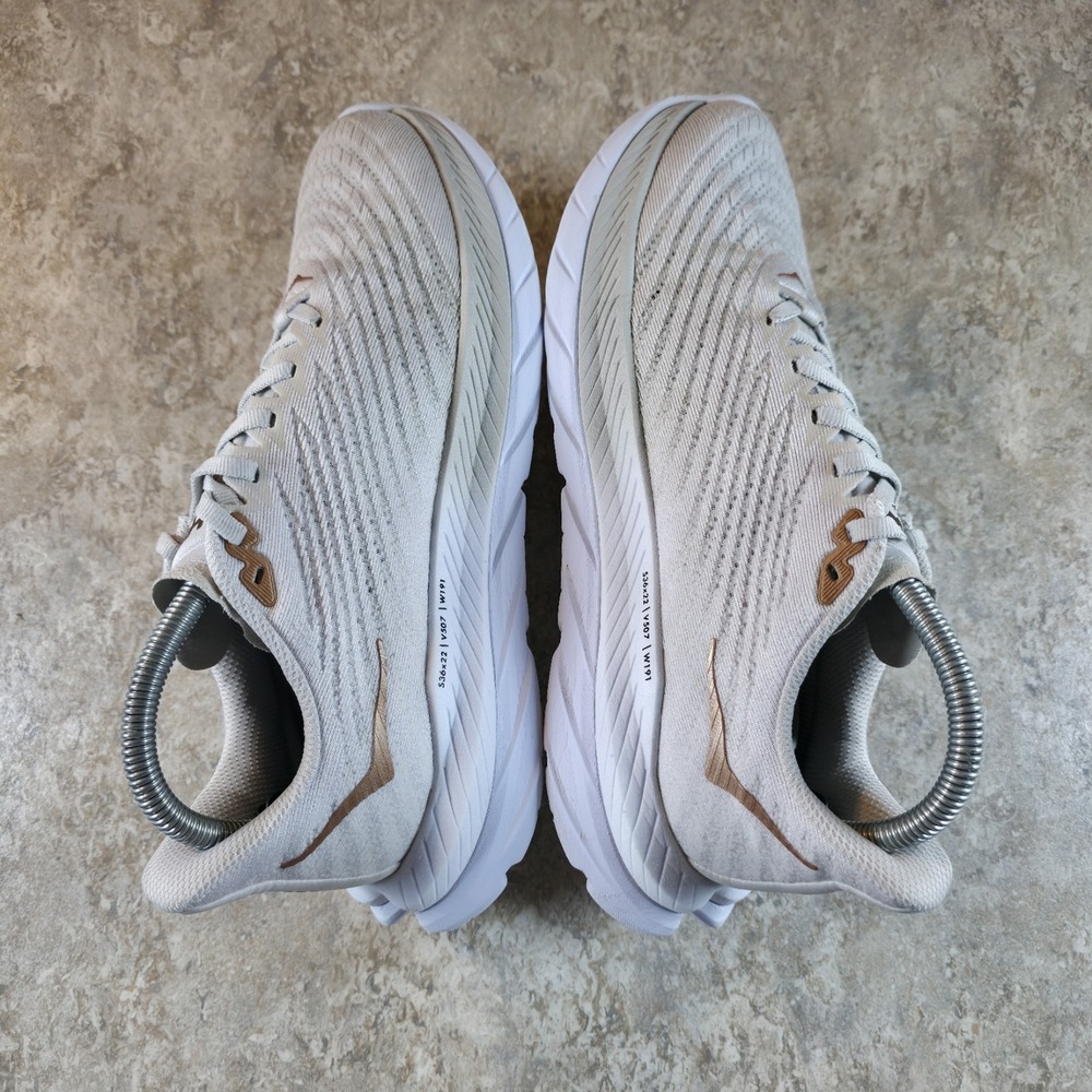Hoka One One Mach 5 Womens Size 8.5 B White Copper Running Shoes Sneakers - Picture 5 of 9